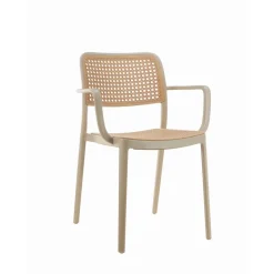 Silla de exterior beige