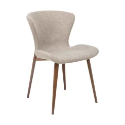 Silla ELVA de tejido beige