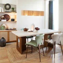 Silla ELVA de tejido beige