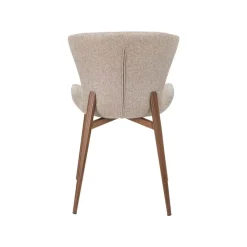 Silla ELVA de tejido beige