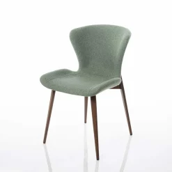 Silla ELVA de tejido verde