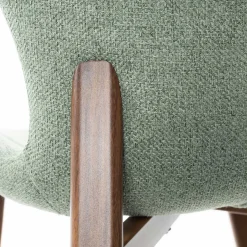Silla ELVA de tejido verde