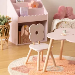 Silla en forma de flor rosa FORET ENCHANTEE