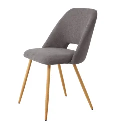 Silla FRESNO de tela gris