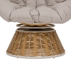 Silla giratoria NYMELY con cojín