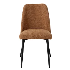 Silla KAFUE de tejido ocre con patas negras