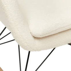 Silla mecedora Blanca 65x80x83Cm