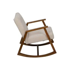 Silla mecedora FRANK Beige 71x88x81Cm