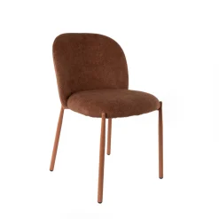 Silla MONTEVIL de tela marrón