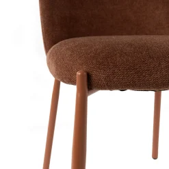 Silla MONTEVIL de tela marrón
