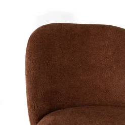 Silla MONTEVIL de tela marrón