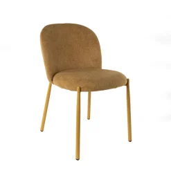 Silla MONTEVIL de tela ocre