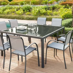 Silla PIAZZA galet y graphite