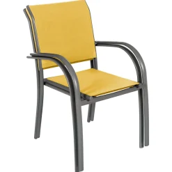 Silla PIAZZA mostaza y graphite