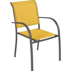 Silla PIAZZA mostaza y graphite