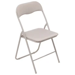 Silla plegable beige