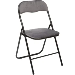 Silla Plegable C/Asiento De Terciopelo