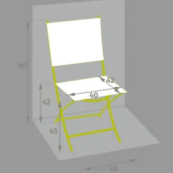 Silla plegable ESSENTIA verde