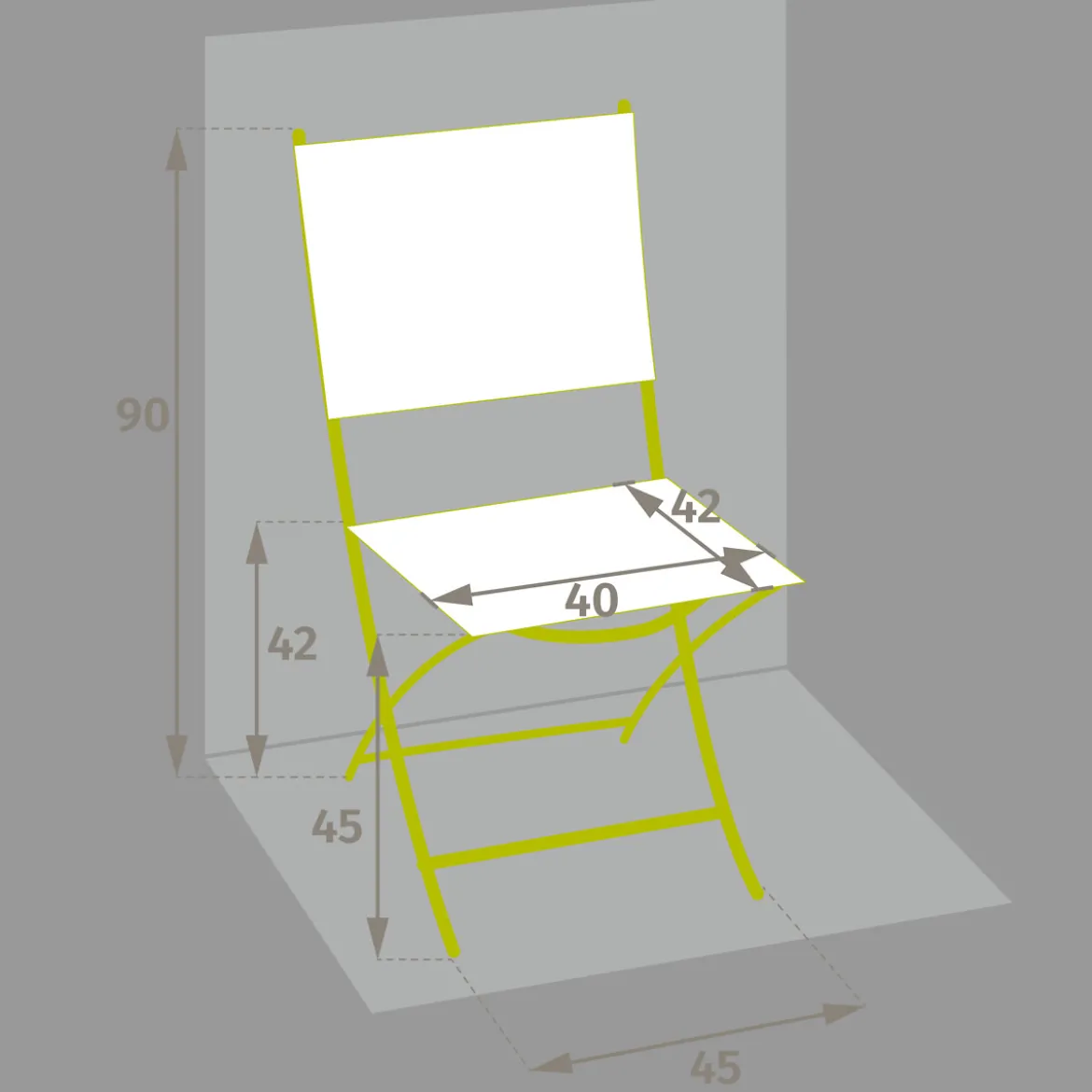 Silla plegable ESSENTIA verde