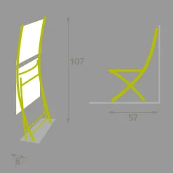 Silla plegable ESSENTIA verde