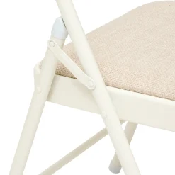 Silla plegable FLEXY beige de metal