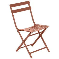 Silla plegable GREENSBORO de metal naranja