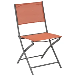 Silla plegable metálica MODULA naranja