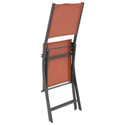 Silla plegable metálica MODULA naranja