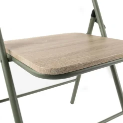 Silla plegable NOMAD con estructura verde