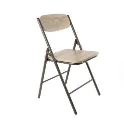 Silla plegable NOMAD con estructura marrón