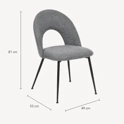 Silla RAVEN gris