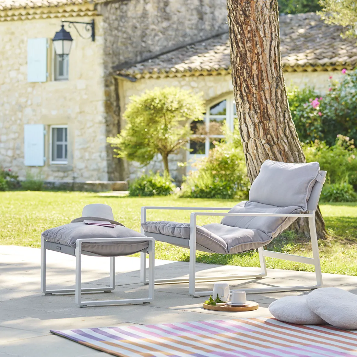 Silla relax LAMBINIO blanca