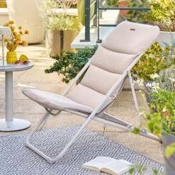 Silla relax NILLIA lin/argile