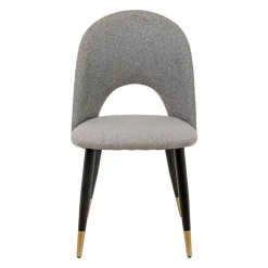 Silla RICK gris con patas metálicas