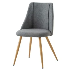 Silla SAKURA de tejido gris