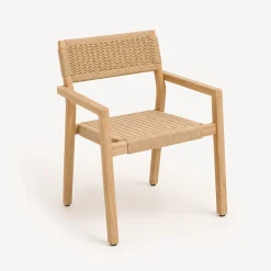 Silla TEMEIRA de madera de acacia