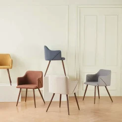 Sillón ALDRIDGE de tejido gris