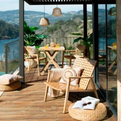 Sillón DAJA efecto madera