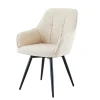 Sillón DELFOS de tela beige