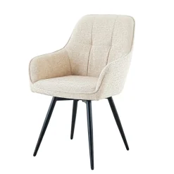 Sillón DELFOS de tela beige