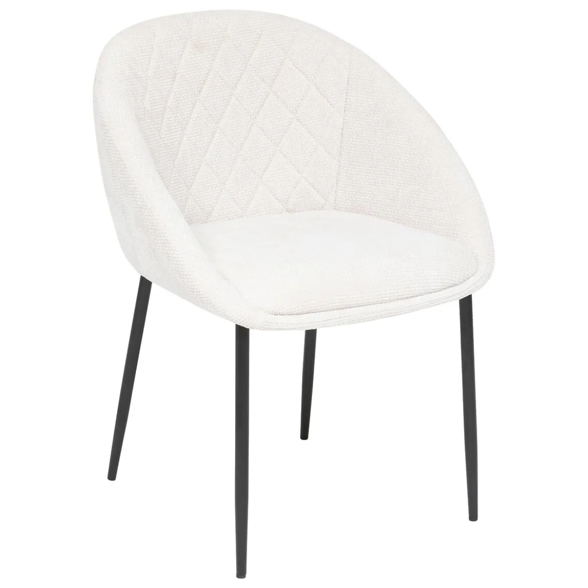 Sillón de tejido beige SELISO