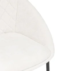 Sillón de tejido beige SELISO