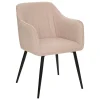 Sillón De Tela Beige 57x61.5x83Cm