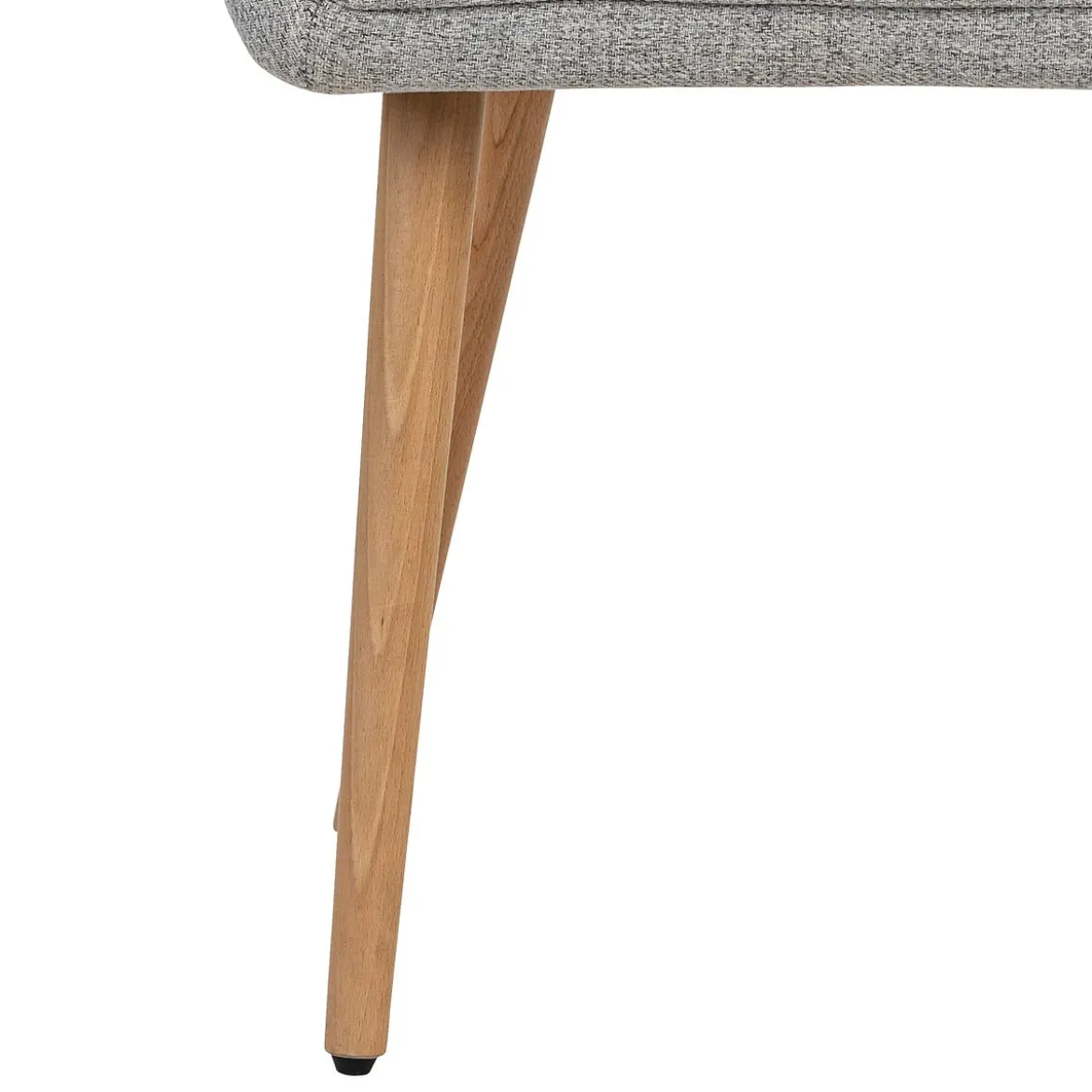 Sillón De Tela Gris Claro Con Patas Claras Visoca
