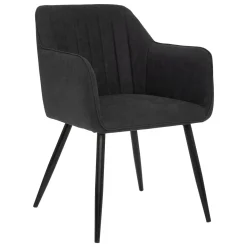 Sillón De Tela Negro 57x61.5x83Cm