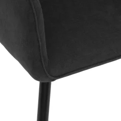 Sillón De Tela Negro 57x61.5x83Cm