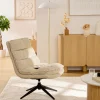 Sillón HARPER giratorio beige