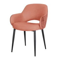 Sillón ITACA de tejido rosa