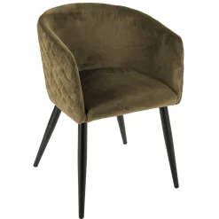 Sillón Marlo De Terciopelo 55x57x76Cm
