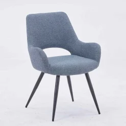 Sillón MONTERROSO azul de tejido